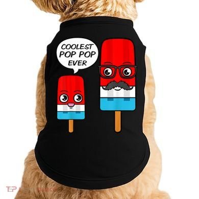 Coolest Pop Ever Popsicle Funny Retro Bomb Fathers Day Gift Doggie Tank