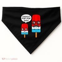 Coolest Pop Ever Popsicle Funny Retro Bomb Fathers Day Gift USA-Made Doggie Bandana thumb 0