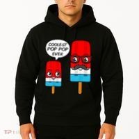 Coolest Pop Ever Popsicle Funny Retro Bomb Fathers Day Gift Hoodie thumb 2