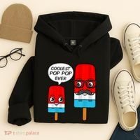 Coolest Pop Ever Popsicle Funny Retro Bomb Fathers Day Gift Hoodie thumb 4