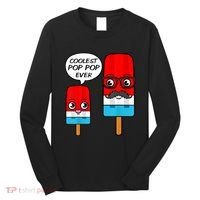 Coolest Pop Ever Popsicle Funny Retro Bomb Fathers Day Gift Long Sleeve Shirt thumb 0