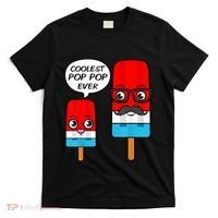 Coolest Pop Ever Popsicle Funny Retro Bomb Fathers Day Gift T-Shirt thumb 0