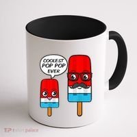 Coolest Pop Ever Popsicle Funny Retro Bomb Fathers Day Gift Coffee Mug thumb 1