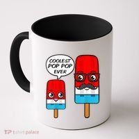 Coolest Pop Ever Popsicle Funny Retro Bomb Fathers Day Gift Coffee Mug thumb 0