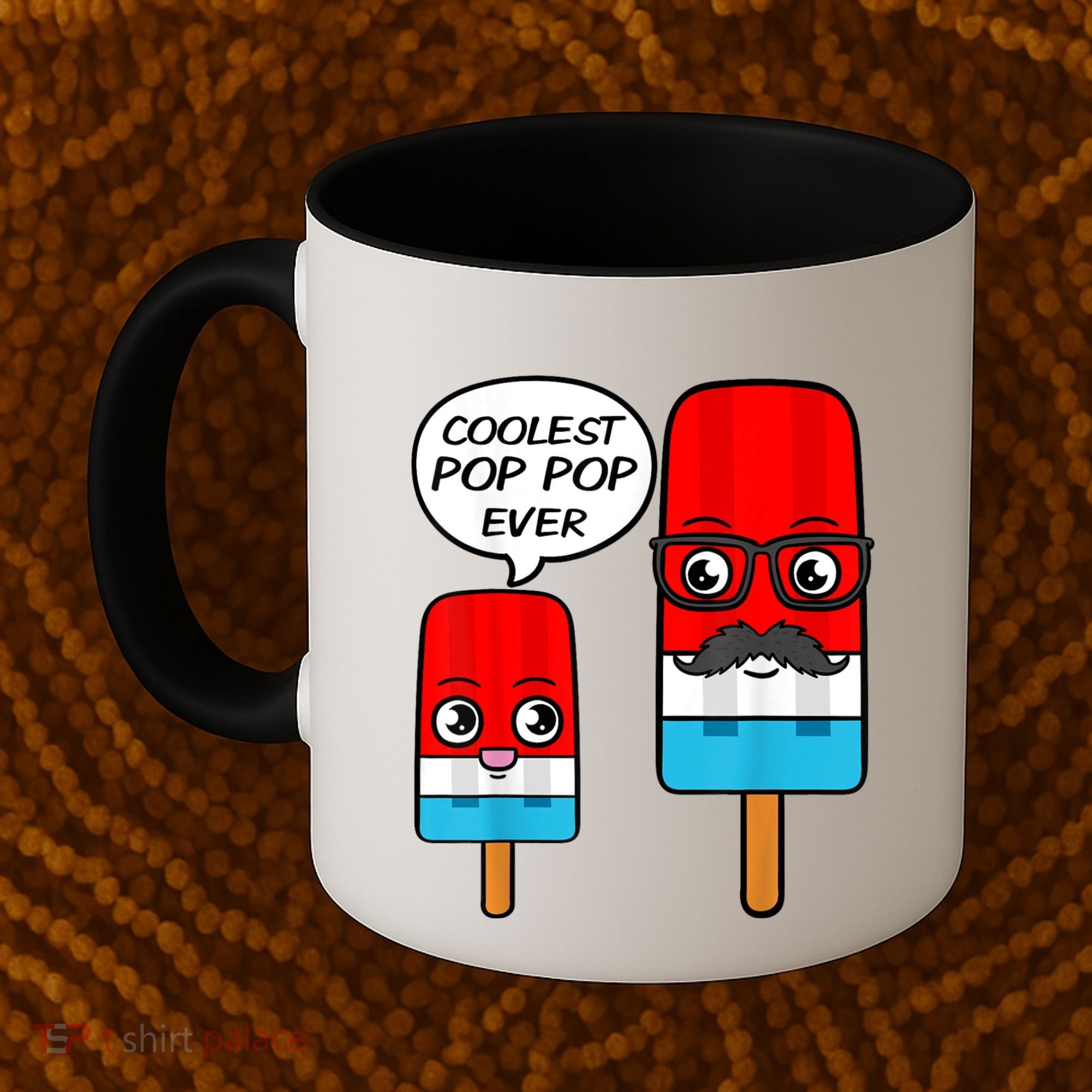 Coolest Pop Ever Popsicle Funny Retro Bomb Fathers Day Gift Coffee Mug
