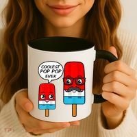 Coolest Pop Ever Popsicle Funny Retro Bomb Fathers Day Gift Coffee Mug thumb 3
