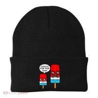 Coolest Pop Ever Popsicle Funny Retro Bomb Fathers Day Gift Beanie thumb 0