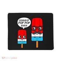 Coolest Pop Ever Popsicle Funny Retro Bomb Fathers Day Gift Mousepad thumb 0