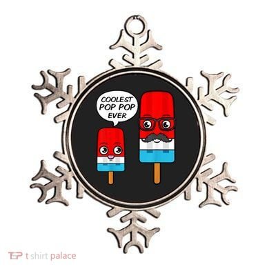 Coolest Pop Ever Popsicle Funny Retro Bomb Fathers Day Gift Ornament