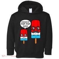 Coolest Pop Ever Popsicle Funny Retro Bomb Fathers Day Gift Toddler Hoodie thumb 0