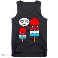 Coolest Pop Ever Popsicle Funny Retro Bomb Fathers Day Gift Tank Top thumb 0