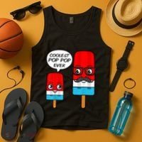 Coolest Pop Ever Popsicle Funny Retro Bomb Fathers Day Gift Tank Top thumb 4