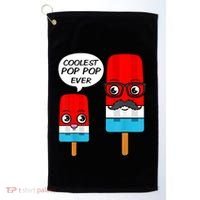 Coolest Pop Ever Popsicle Funny Retro Bomb Fathers Day Gift Golf Towel thumb 0