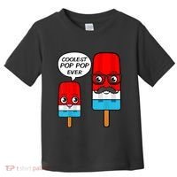 Coolest Pop Ever Popsicle Funny Retro Bomb Fathers Day Gift Toddler T-Shirt thumb 0