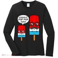 Coolest Pop Ever Popsicle Funny Retro Bomb Fathers Day Gift Women's Long Sleeve Shirt thumb 0