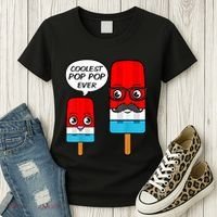 Coolest Pop Ever Popsicle Funny Retro Bomb Fathers Day Gift Women's T-Shirt thumb 3