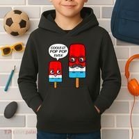 Coolest Pop Ever Popsicle Funny Retro Bomb Fathers Day Gift Kids Hoodie thumb 2