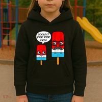 Coolest Pop Ever Popsicle Funny Retro Bomb Fathers Day Gift Kids Hoodie thumb 3