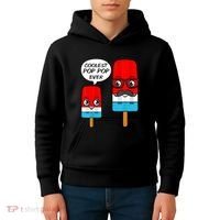 Coolest Pop Ever Popsicle Funny Retro Bomb Fathers Day Gift Kids Hoodie thumb 4