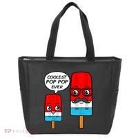 Coolest Pop Ever Popsicle Funny Retro Bomb Fathers Day Gift Tote Bag thumb 0