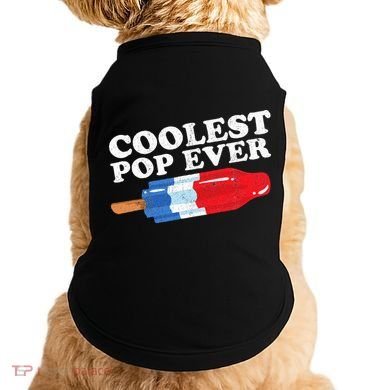 Coolest Pop Ever Popsicle Funny Retro Bomb Fathers Day Gift Doggie Tank