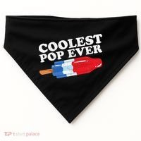 Coolest Pop Ever Popsicle Funny Retro Bomb Fathers Day Gift USA-Made Doggie Bandana thumb 0