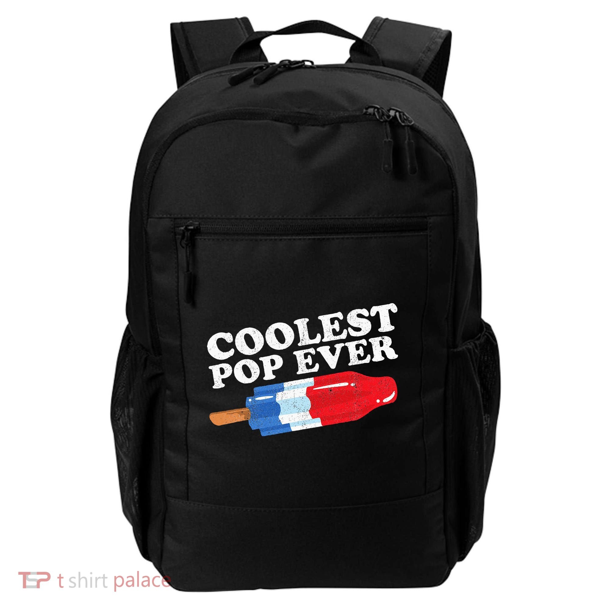 Coolest Pop Ever Popsicle Funny Retro Bomb Fathers Day Gift Backpack