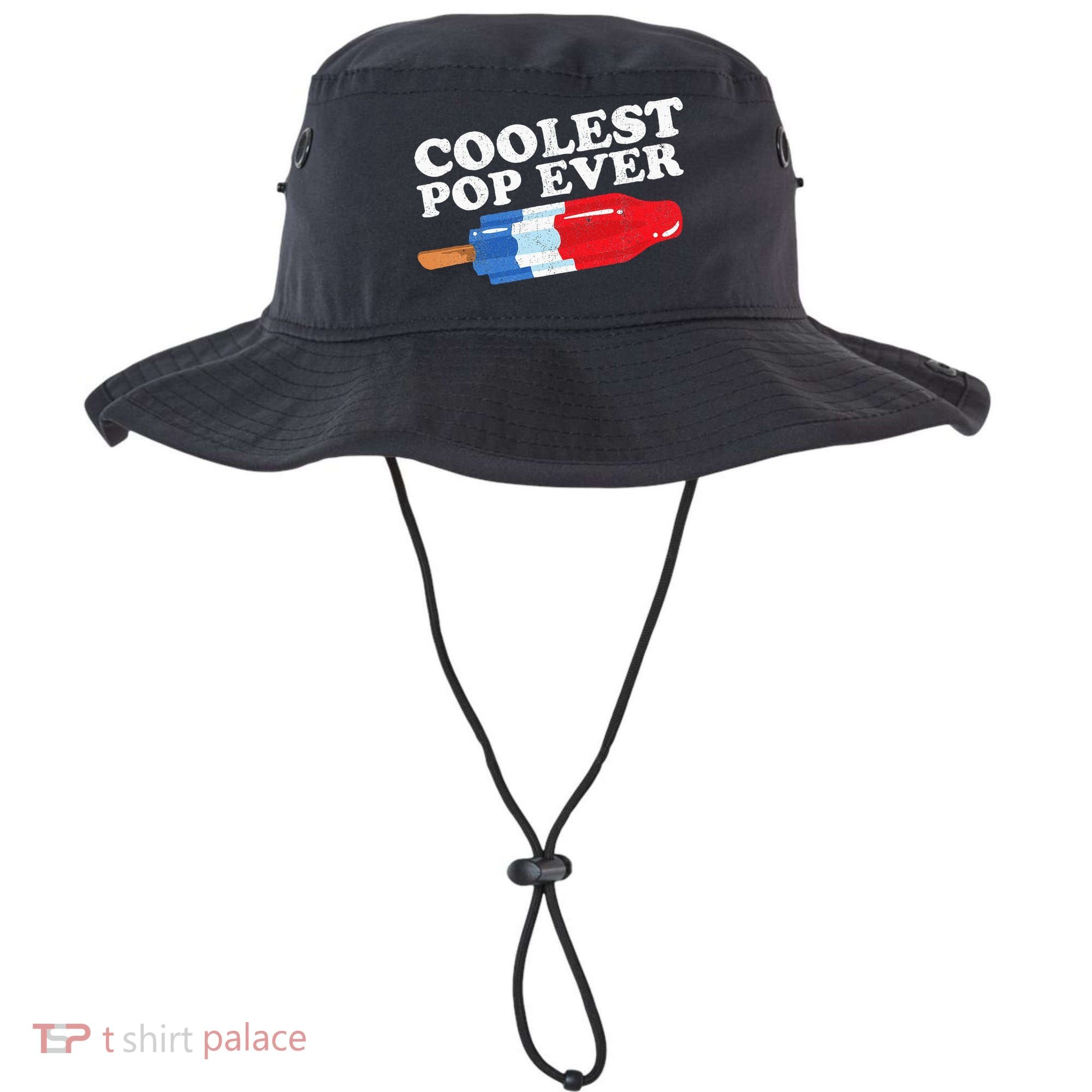 Coolest Pop Ever Popsicle Funny Retro Bomb Fathers Day Gift Bucket Hat