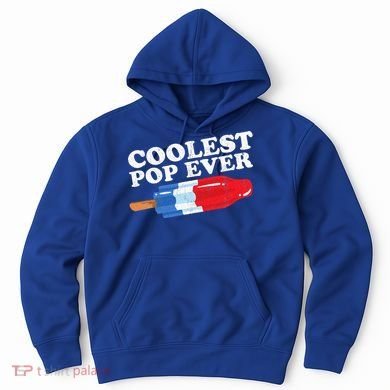 Coolest Pop Ever Popsicle Funny Retro Bomb Fathers Day Gift Hoodie