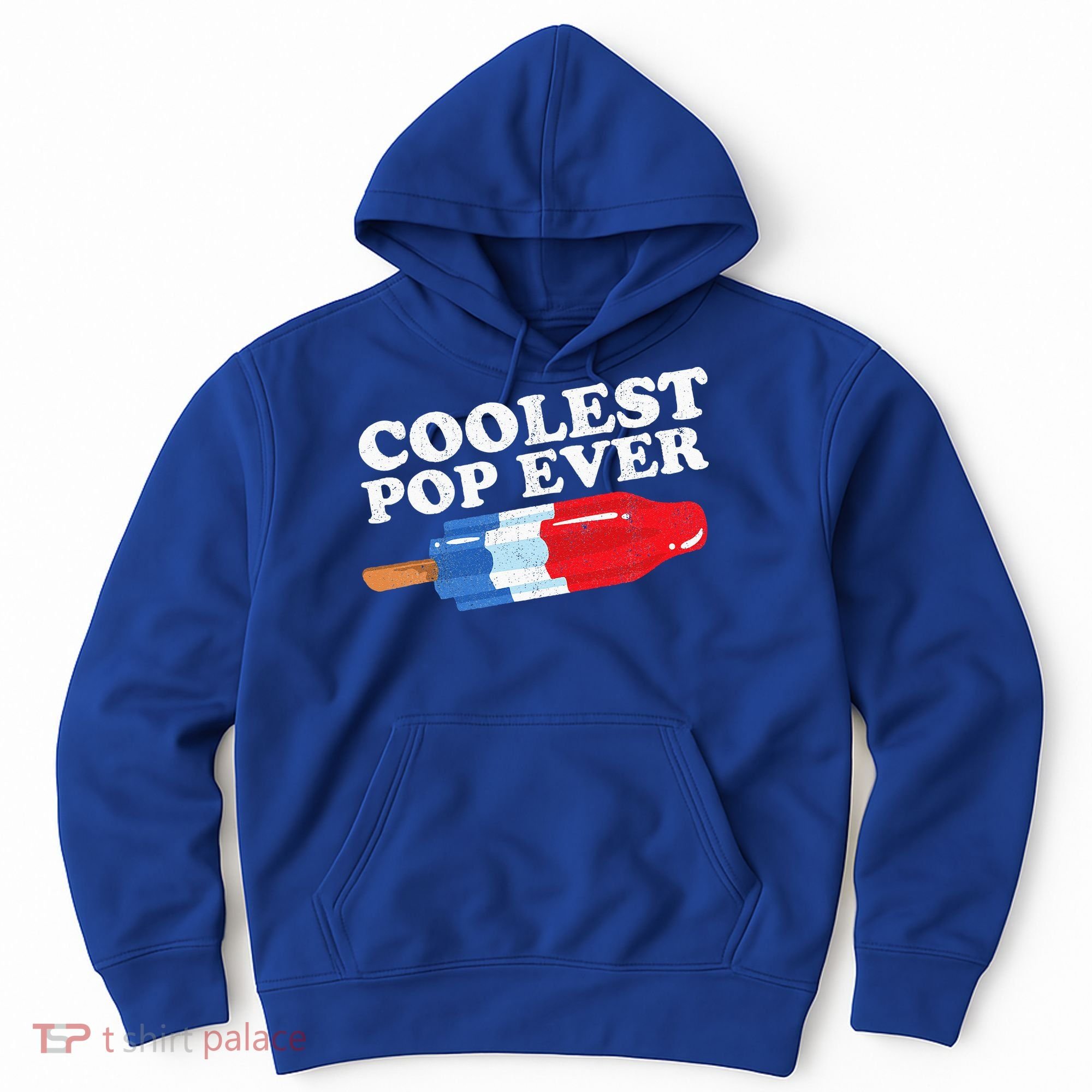 Coolest Pop Ever Popsicle Funny Retro Bomb Fathers Day Gift Hoodie