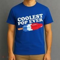 Coolest Pop Ever Popsicle Funny Retro Bomb Fathers Day Gift T-Shirt thumb 3