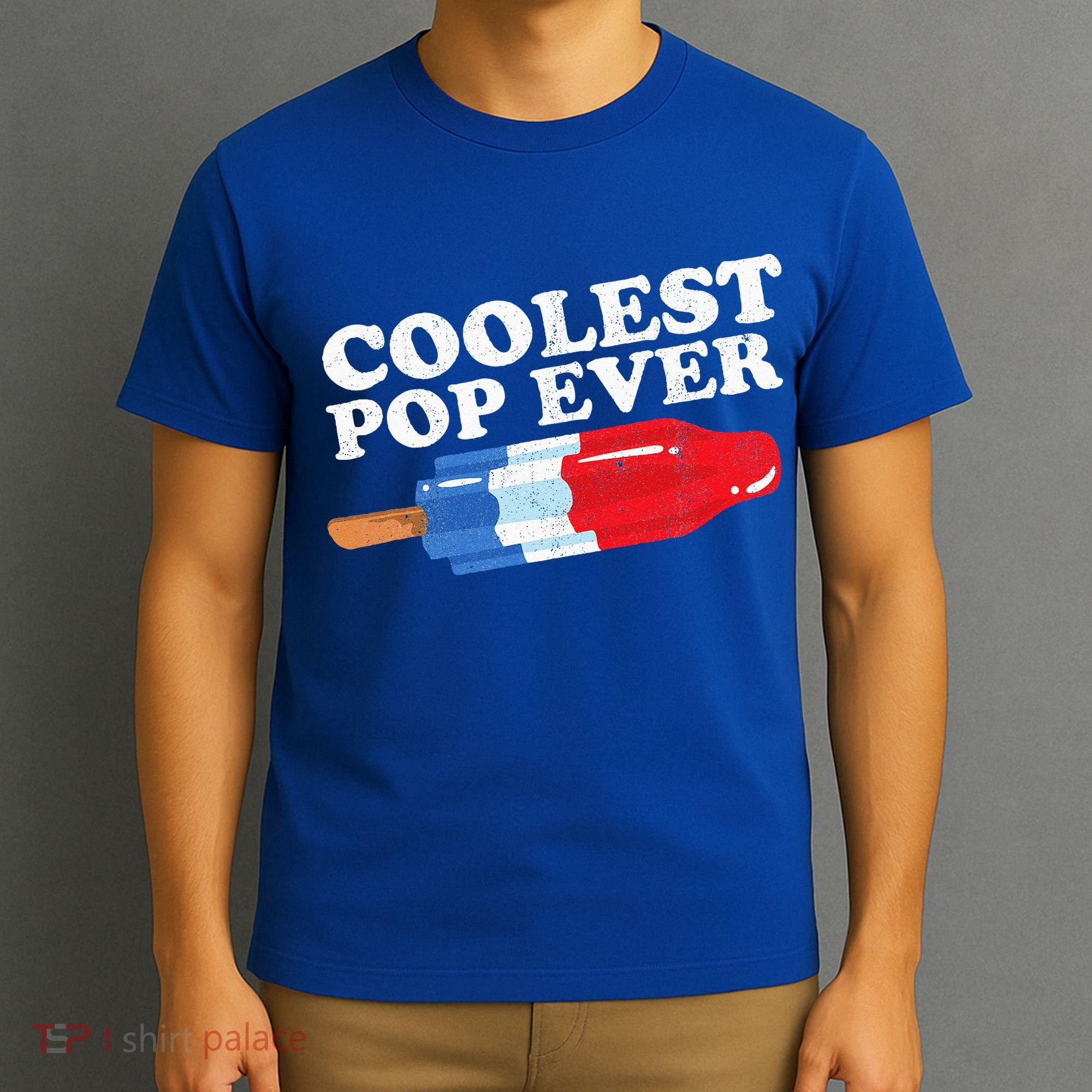 Coolest Pop Ever Popsicle Funny Retro Bomb Fathers Day Gift T-Shirt