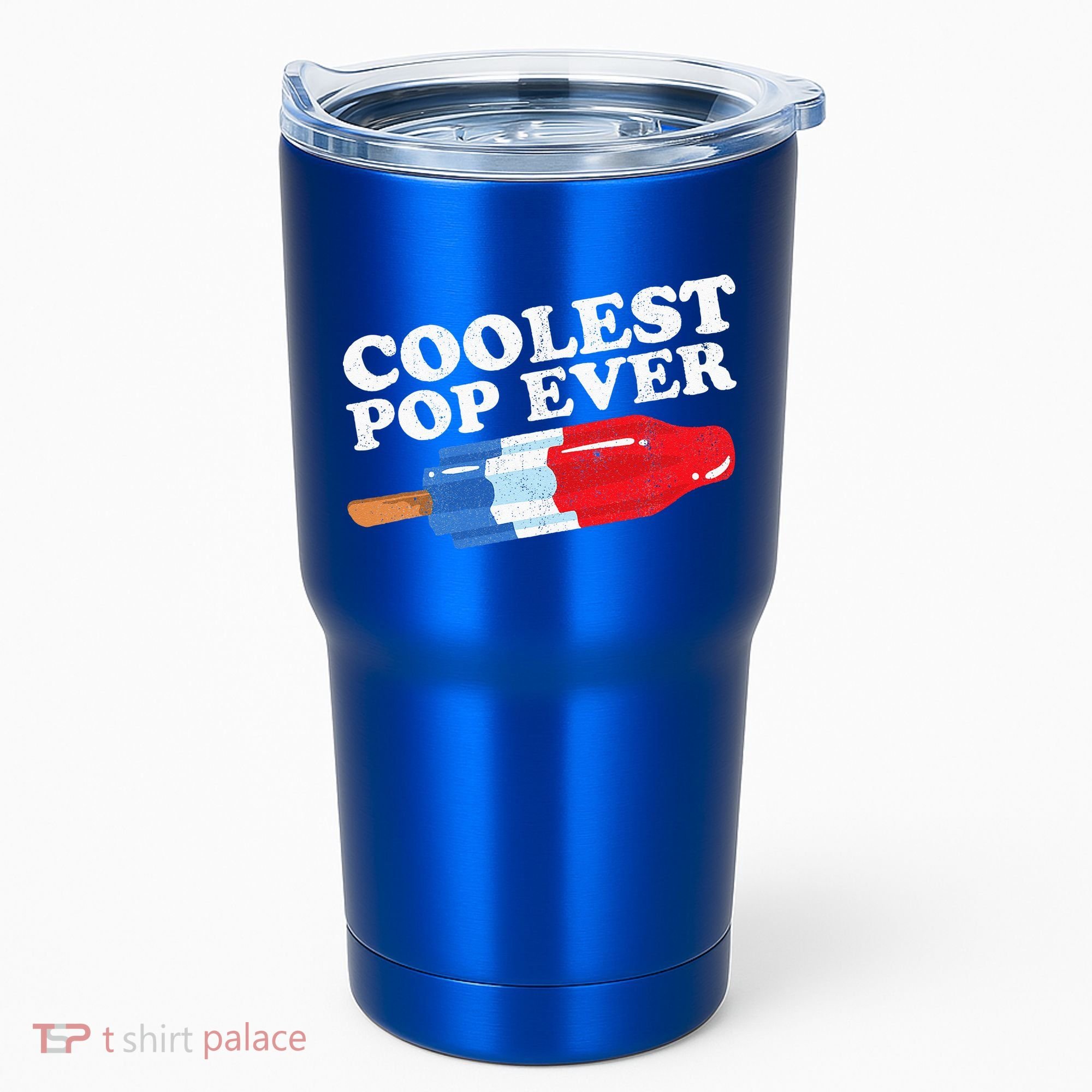 Coolest Pop Ever Popsicle Funny Retro Bomb Fathers Day Gift Tumbler