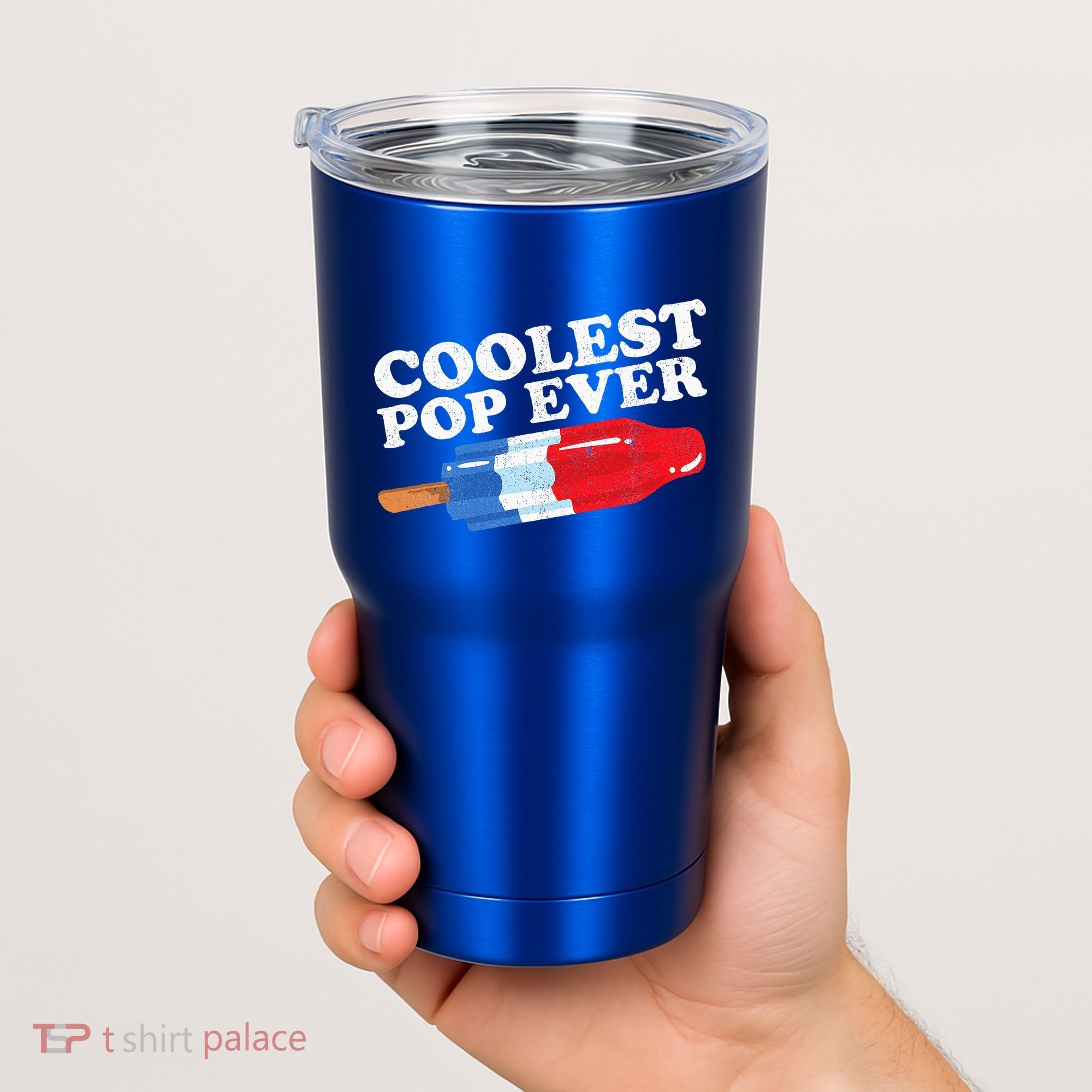 Coolest Pop Ever Popsicle Funny Retro Bomb Fathers Day Gift Tumbler