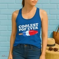 Coolest Pop Ever Popsicle Funny Retro Bomb Fathers Day Gift Women's Tank Top thumb 2