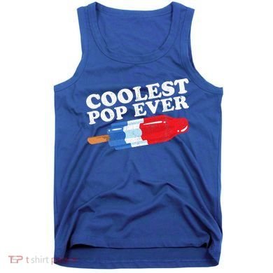 Coolest Pop Ever Popsicle Funny Retro Bomb Fathers Day Gift Tank Top