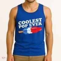 Coolest Pop Ever Popsicle Funny Retro Bomb Fathers Day Gift Tank Top thumb 3