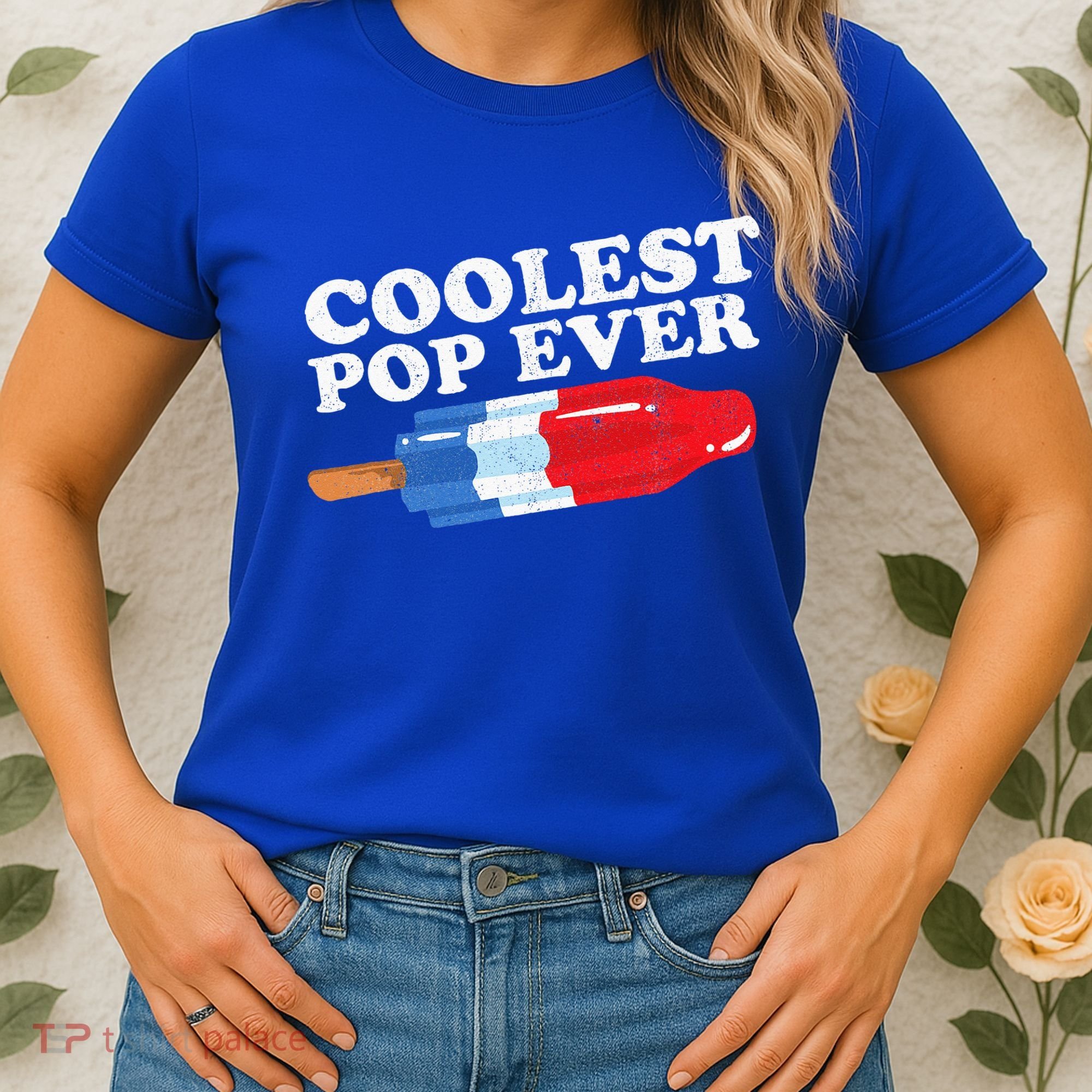 Coolest Pop Ever Popsicle Funny Retro Bomb Fathers Day Gift Women's T-Shirt