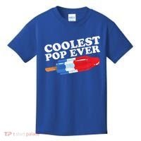 Coolest Pop Ever Popsicle Funny Retro Bomb Fathers Day Gift Kids T-Shirt thumb 0