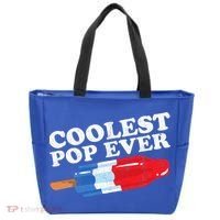 Coolest Pop Ever Popsicle Funny Retro Bomb Fathers Day Gift Tote Bag thumb 0