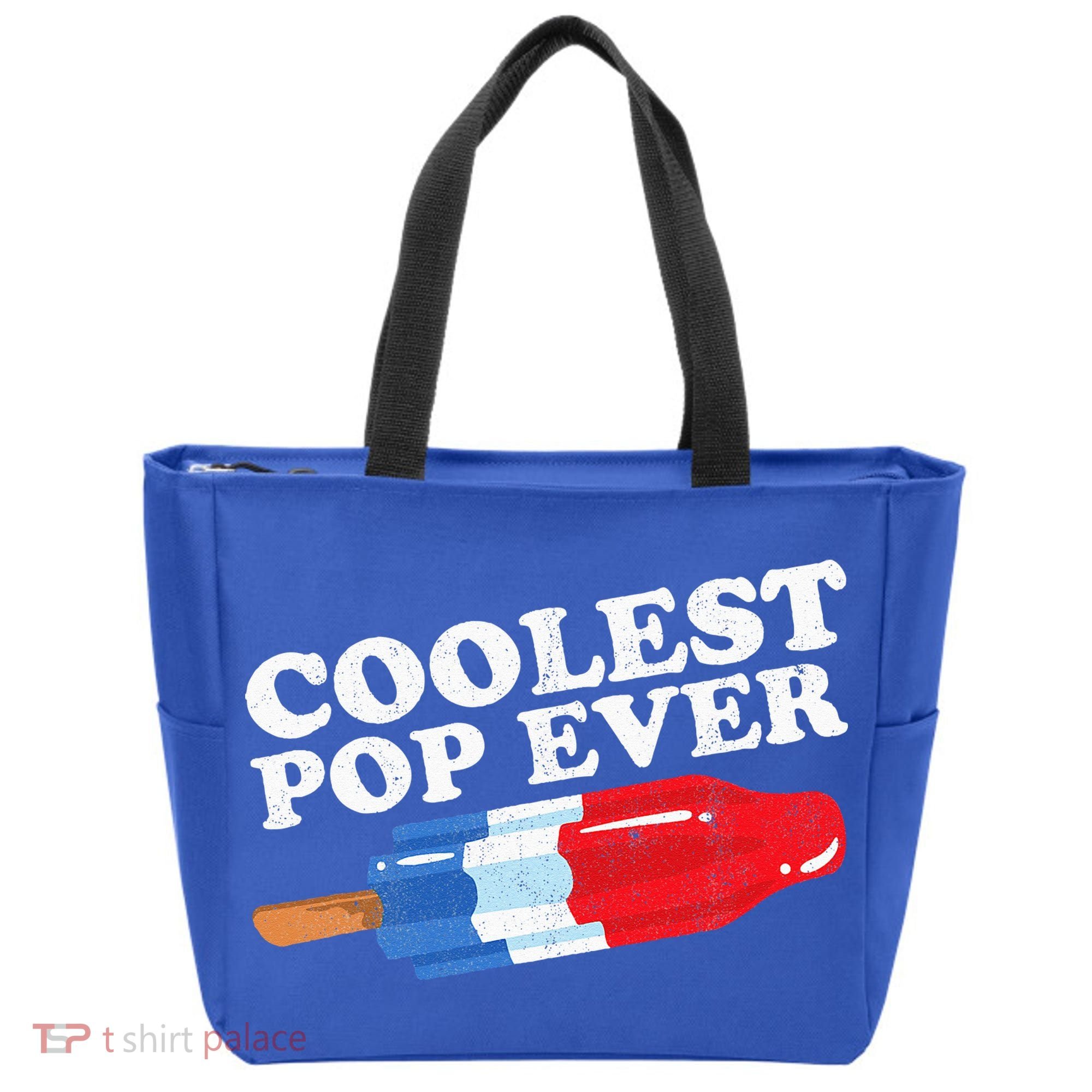 Coolest Pop Ever Popsicle Funny Retro Bomb Fathers Day Gift Tote Bag