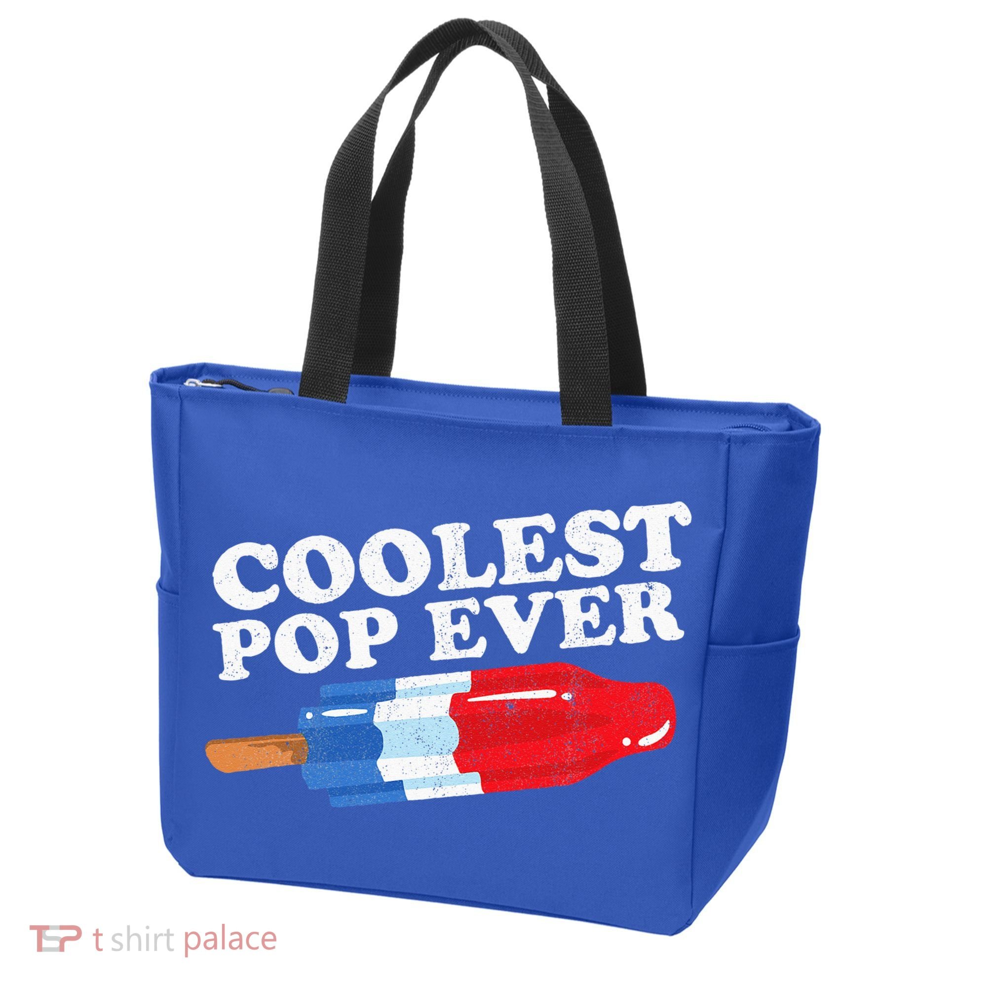 Coolest Pop Ever Popsicle Funny Retro Bomb Fathers Day Gift Tote Bag