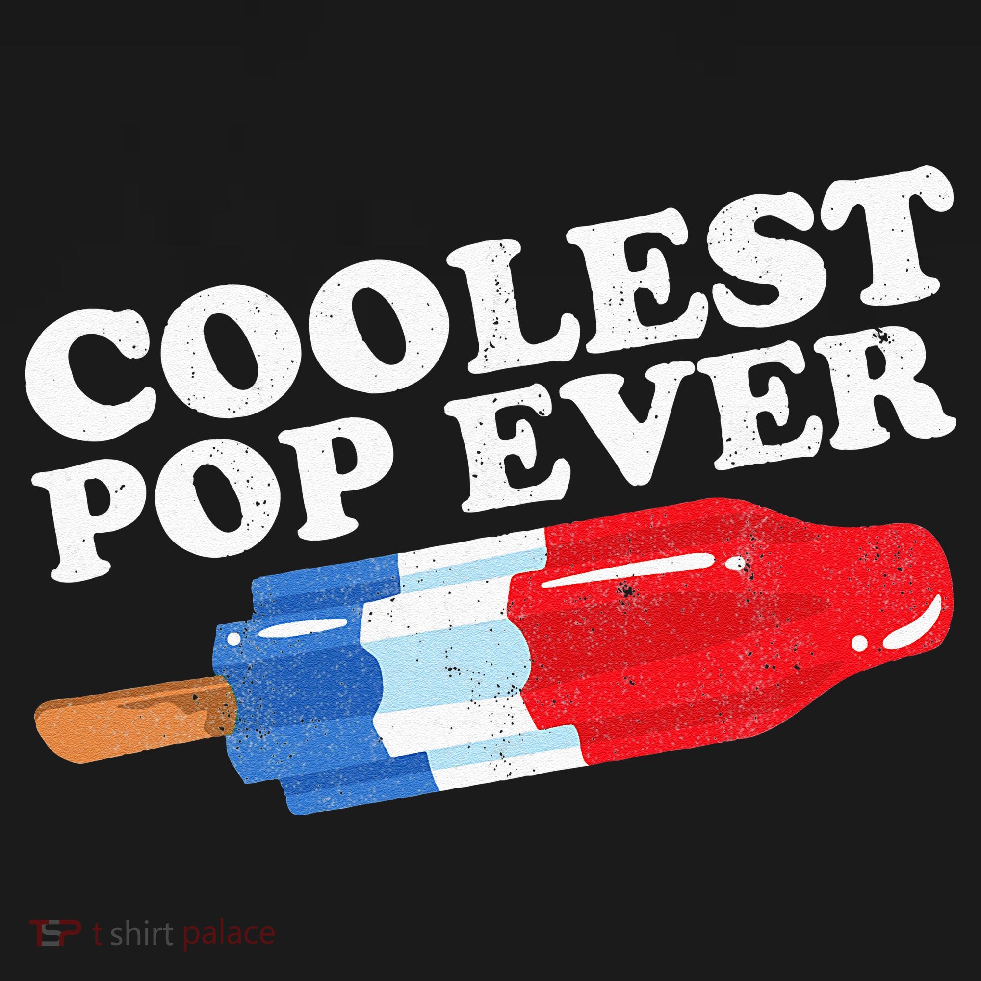 Coolest Pop Ever Popsicle Funny Retro Bomb Fathers Day Gift USA-Made Doggie Bandana