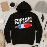Coolest Pop Ever Popsicle Funny Retro Bomb Fathers Day Gift Hoodie thumb 3