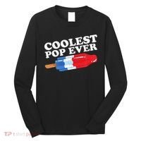 Coolest Pop Ever Popsicle Funny Retro Bomb Fathers Day Gift Long Sleeve Shirt thumb 0