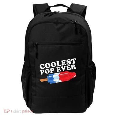 Coolest Pop Ever Popsicle Funny Retro Bomb Fathers Day Gift Backpack