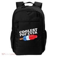 Coolest Pop Ever Popsicle Funny Retro Bomb Fathers Day Gift Backpack thumb 0
