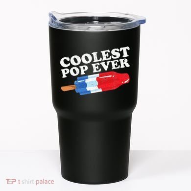 Coolest Pop Ever Popsicle Funny Retro Bomb Fathers Day Gift Tumbler