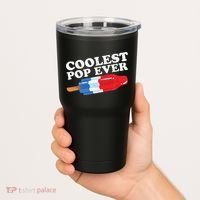 Coolest Pop Ever Popsicle Funny Retro Bomb Fathers Day Gift Tumbler thumb 2