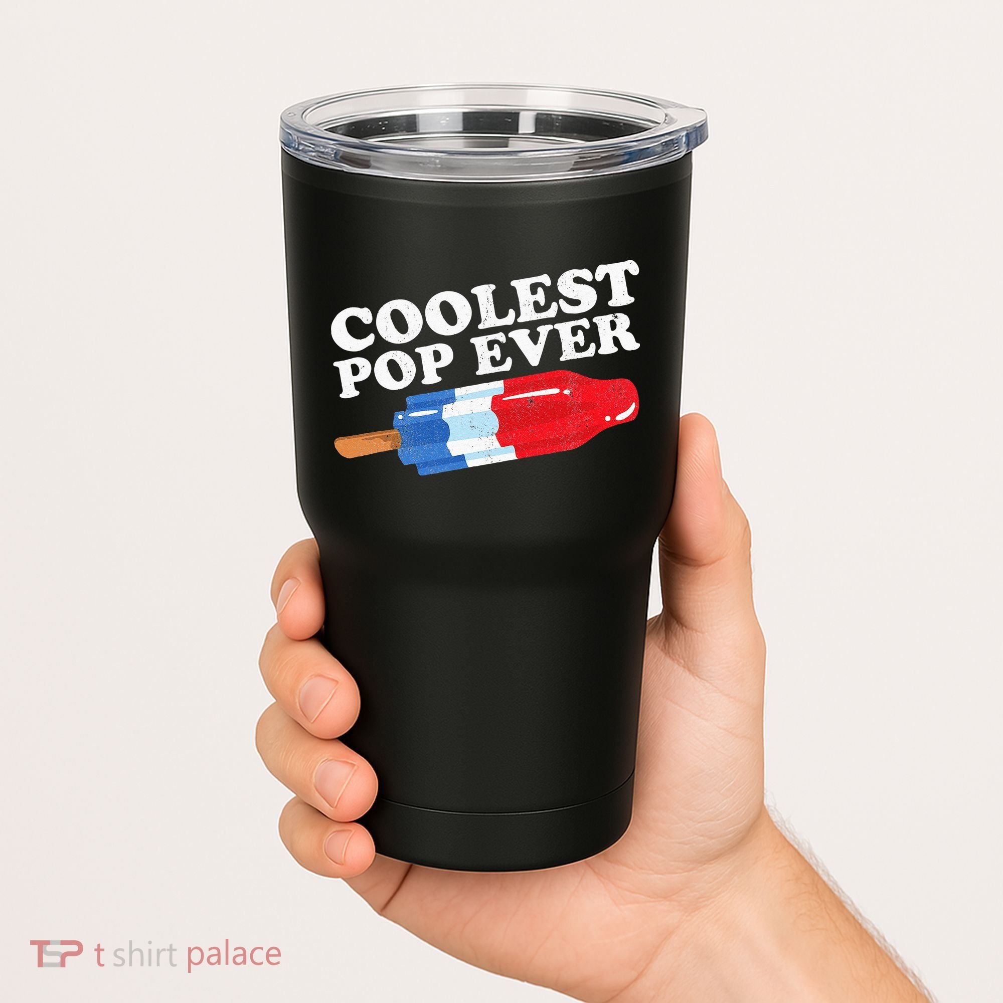 Coolest Pop Ever Popsicle Funny Retro Bomb Fathers Day Gift Tumbler